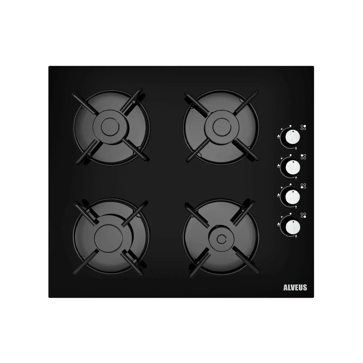 ALVEUS ALV GLS 640 (BLACK) SİYAH OCAK