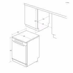 Hoover HF 3E53E0W-17 Bulaşık Makinası