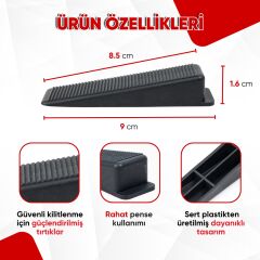 Seramik Seviye Tespit Takozu (100 Adet) – Mükemmel Fayans Tesviyesi İçin