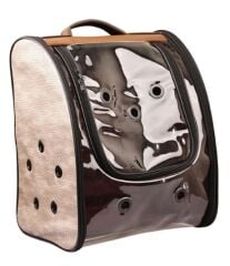 Glipet Şeffaf Katlanabilir Kedi Taşıma Çantası – Croko Sarı, 40x30x25 cm, Hafif ve Pratik Seyahat Konforu