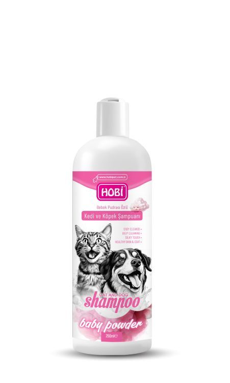 Hobi Bebek Pudrası Kokulu Kedi ve Köpek Şampuanı – Hassas Bakım ve Ferahlık!