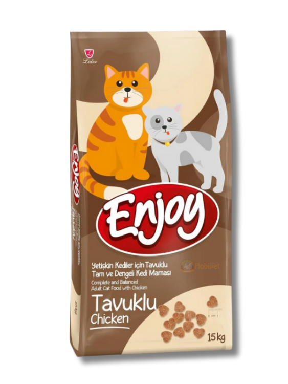 Enjoy Tavuklu Yetişkin Kedi Maması 15 Kg – Dengeli Beslenme ve Sağlıklı Yaşam