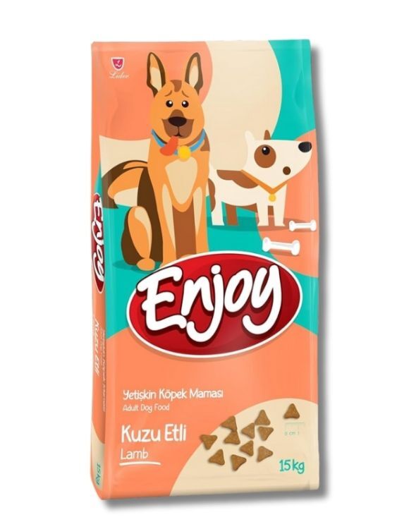 Enjoy Kuzu Etli Yetişkin Köpek Maması 15 Kg – Güçlü Kaslar, Parlak Tüyler, Dengeli Beslenme